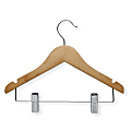 Honey-Can-Do Wooden Kids' Hangers With Clips, Cherry, Pack Of 10 1 thumbnail image