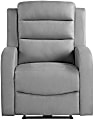 Relax A Lounger Asher Power Recliner With USB Port, Gray 1 thumbnail image