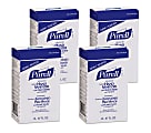 Purell® Instant Hand Sanitizer Refills, Unscented, 2000 mL Refill Bags, Case Of 4