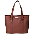 Kenneth Cole Reaction Leather Work Tote With 16" Laptop Pocket, Red