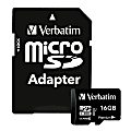 Verbatim 16GB Premium microSDHC Memory Card with Adapter, UHS-I V10 U1 Class 10 - 16GB 1 thumbnail image