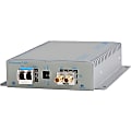 Omnitron Systems STM-1/OC-3 Coax to Fiber Media Converter - OC-3 - 1 x Expansion Slots - 1 x SFP Slots - Wall Mountable, Desktop 1 thumbnail image