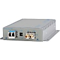 Omnitron Systems STM-1/OC-3 Coax to Fiber Media Converter - OC-3 - 1 x Expansion Slots - 1 x SFP Slots - Wall Mountable, Desktop