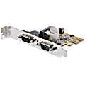 StarTech.com 2-Port PCI Express Serial Card, Dual Port PCIe to RS232 (DB9) Serial Card, 16C1050 UART, COM Retention, Windows & Linux 1 thumbnail image