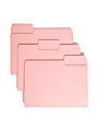 Smead® Color File Folders, Letter Size, 1/3 Cut, Pink, Box Of 100