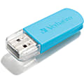 Verbatim 16GB Mini USB Flash Drive - Blue - 16 GB - Caribbean Blue - 1 Pack