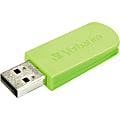 Verbatim 64GB Mini USB Flash Drive - Green - 64 GB - Eucalyptus Green - 1 Pack