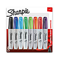 Sharpie® Permanent Markers, Chisel Tip, Assorted Bright Ink Colors, Pack Of 8 Markers 1 thumbnail image