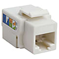 4XEM Cat5e RJ45 Keystone Jack UTP 110-Type (White) - White - 1 x RJ-45 Port(s)