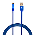 Duracell® Sync & Charge Cable, Micro USB, 6', Blue, LE2289