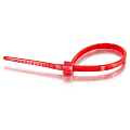 C2G 7.5in Nylon Cable Ties - Red - 100pk - Red - 100 Pack