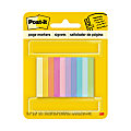 Post-it® Page Markers, 1/2" x 1 3/4", Assorted Bright Colors, 50 Per Pad, Pack Of 10 Pads