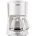 Brentwood TS-218W 12 Cup Digital Coffee Maker in White - Programmable - 900 W - 12 Cup(s) - Multi-serve - Yes - White - Glass, Plastic, Metal