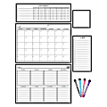 Teacher Created Resources® Dry-Erase Magnetic 9-Piece Calendar Set, Black & White 1 thumbnail image