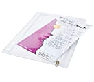 Charles Leonard Vinyl 2-Pocket Pencil Pouches, 7" x 10", Clear, Pack Of 24