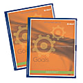 Office Depot® Brand Display Front Pocket Folders, Letter Size, Navy Blue, Pack Of 3 Folders