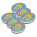 Ashley Productions Magnetic Whiteboard Erasers, Superhero Erase!, Pack Of 6 Erasers