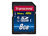 Transcend Premium - Flash memory card - 8 GB - UHS Class 1 / Class10 - 400x - SDHC UHS-I 1 thumbnail image