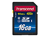 Transcend Premium - Flash memory card - 16 GB - UHS Class 1 / Class10 - 400x - SDHC UHS-I 1 thumbnail image