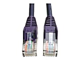 Tripp Lite Cat5e 350 MHz Snagless Molded (UTP) Ethernet Cable (RJ45 M/M) PoE Purple 10 ft. (3.05 m)