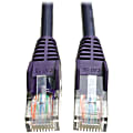Tripp Lite Cat5e 350 MHz Snagless Molded (UTP) Ethernet Cable (RJ45 M/M) PoE Purple 10 ft. (3.05 m) 1 thumbnail image