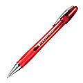 FORAY® Super Comfort Grip Ballpoint Pens With Caps, Medium Point, 1.0 mm, Red Barrel, Red Ink, Pack Of 12
