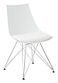 Ave Six Eiffel Bistro Chairs, White/Chrome, Pack Of 2 1 thumbnail image