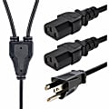 StarTech.com 10 ft Computer Power Cord - NEMA 5-15P to 2x C13 - C13 Y-Cable - Power Cord Y Splitter Cable 1 thumbnail image