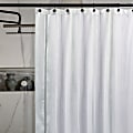 23 Threads Shower Curtain, Embroidered GRS Polyester, Grommet, White/Taupe, 72" x 72", Case of 12 1 thumbnail image