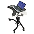 Balt Adjustable-Height Laptop Stand, Gray/Black