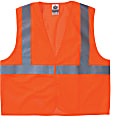 Ergodyne GloWear Safety Vests, Economy Mesh, Type-R Class 2, Small/Medium, Orange, Pack Of 6 Vests, 8210HL