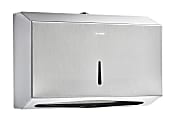 Alpine C-Fold Multi-Fold Paper Towel Dispenser, 7-1/8"H x 10-7/8"W x 3-15/16"D, Stainless Steel 1 thumbnail image