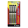Pilot® Precise Grip™ Liquid Ink Rollerball Pens, Bold Point, 1.0 mm, Assorted Barrels, Black Ink, Pack Of 4