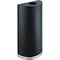 Safco® Half-Round Receptacle, 12.5 Gallons, Black 1 thumbnail image