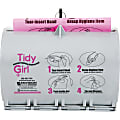 Stout® Tidy Girl Feminine Hygiene Disposal Bag Dispenser, Gray