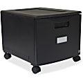 Storex 12-7/8"D Vertical File Cabinet, Black