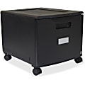 Storex 12-7/8"D Vertical File Cabinet, Black 1 thumbnail image