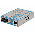 Omnitron FlexPoint 100Mbps Ethernet Fiber Media Converter RJ45 ST Multimode 5km Wide Temp - 1 x 100BASE-TX; 1 x 100BASE-FX; US AC Powered; Lifetime Warranty 1 thumbnail image