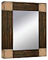 PTM Images Framed Mirror, Accent, 20"H x 16"W, Natural Black 1 thumbnail image