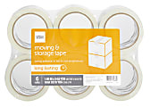 Office Depot® Brand Moving & Storage Packing Tape, 1.89" x 54.6 Yd., Crystal Clear, Pack Of 6 Rolls 1 thumbnail image