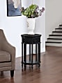 Coast to Coast Coalmont Wooden Octagonal Accent Table, 28-1/2”H x 16”W x 16”D, Black