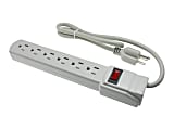 Professional Cable PS-6 - Surge protector - output connectors: 6 - 3 ft cord 1 thumbnail image