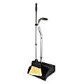 Unger Telescopic Ergo Metal Dust Pan With Broom, 45" x 12", Gray/Silver 1 thumbnail image