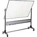 Balt® Best Rite® Magnetic Reversible Dry-Erase Whiteboard, 48" x 72", Aluminum Frame With Silver Finish