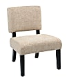 Ave Six Jasmine Accent Chair, Maze Oyster/Dark Brown