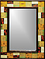 PTM Images Framed Mirror, Brickwork Wood, 42 1/2"H x 30 1/2"W, Multicolor