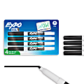 EXPO® Low-Odor Dry-Erase Markers, Fine Point, Black, Pack Of 4 1 thumbnail image