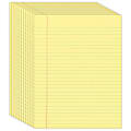 Office Depot® Brand Glue-Top Legal Pads, 8 1/2" x 11", Legal Ruled, 50 Sheets, Canary, Pack Of 12 Pads