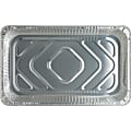 Genuine Joe Joe Disposable Aluminum Pan, Full-Size, 280 oz, Cap, 50/CT, SR,  Large, Silver