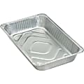 Genuine Joe Full-size Disposable Aluminum Pan - Cooking, Serving - Disposable - Silver - Aluminum Body - 50 / Carton